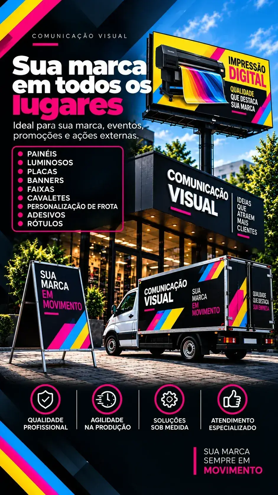 Comunicacao Visualmobile E — Color Banner em Santo André e São Bernardo do Campo, SP
